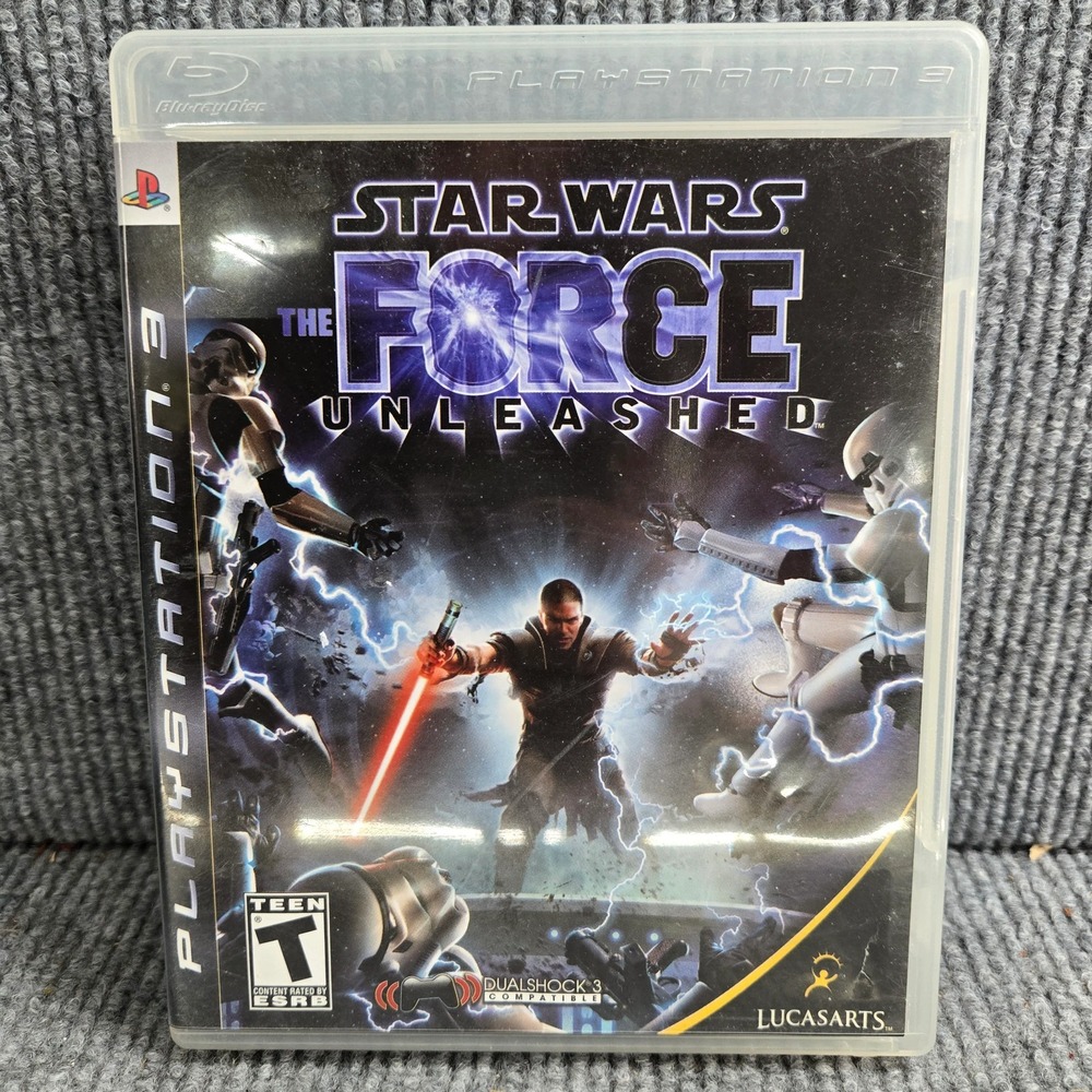 Star Wars The Force Unleashed PS3 Game Case LucasArts